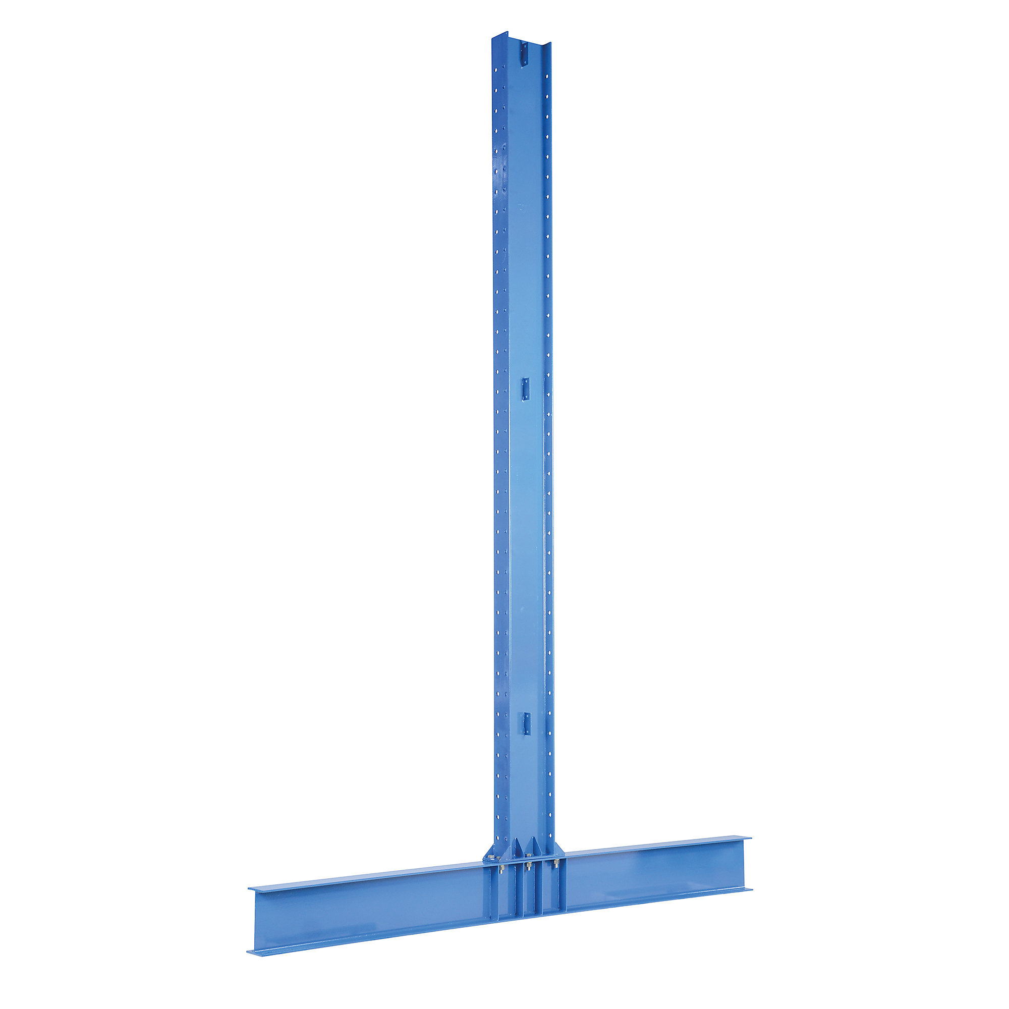 Vestil Steel Heavy Duty Double Sided Cantilever Uprights for 18 In. Arms 8 Ft. 49,900 Lb. Capacity Blue